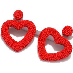 Red Heart Earrings women's jewelry
